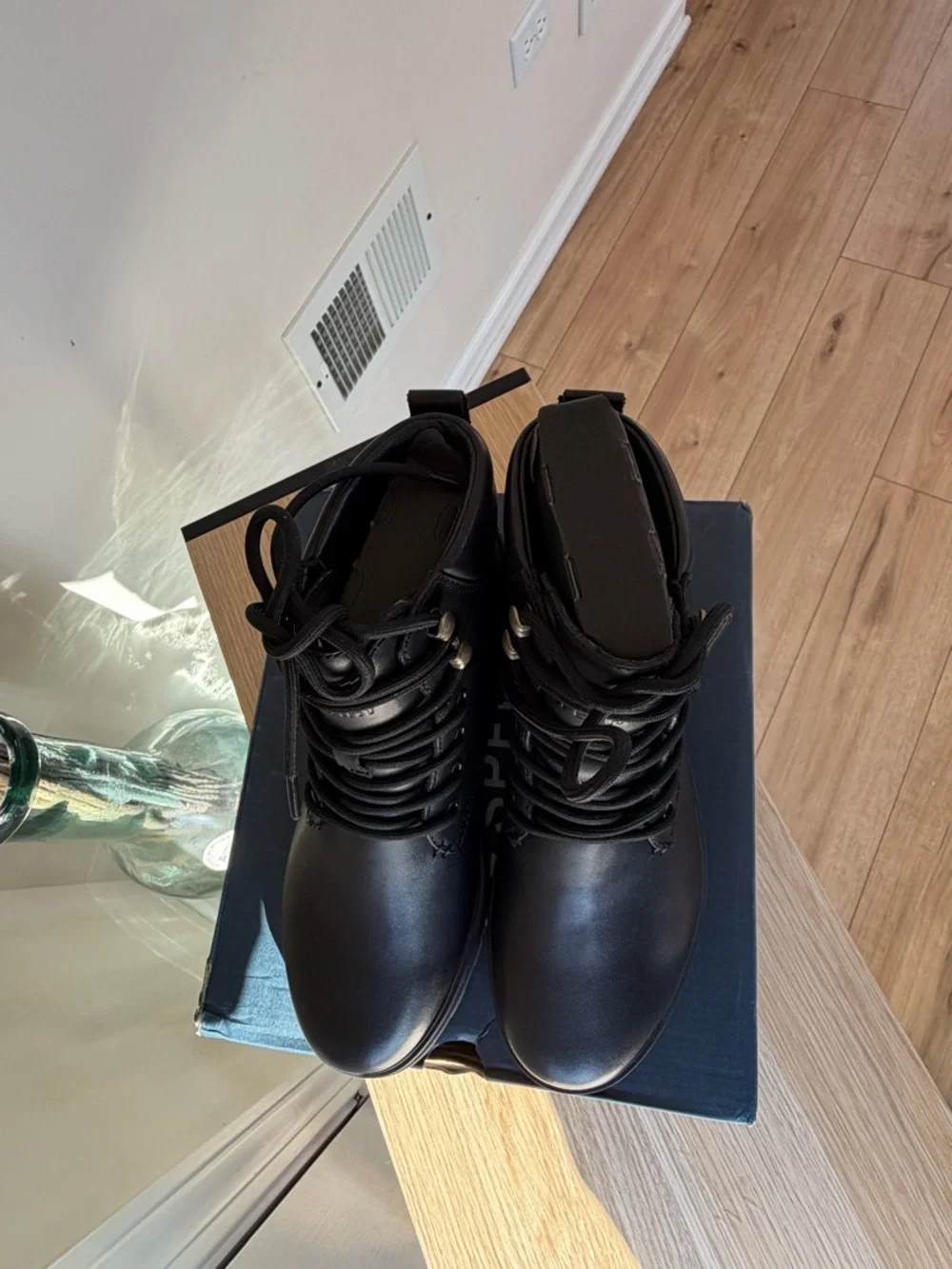 Sperry women’s Black Leather Lace-Up‎ Boots New with box, never used.